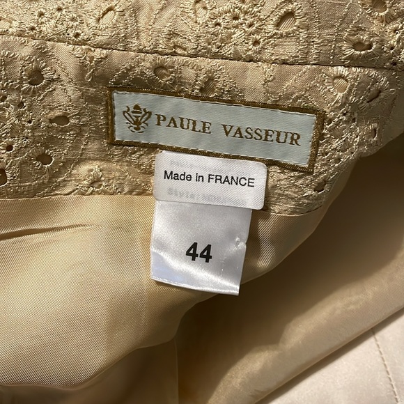 Silk Eyelet Wedding Suit by Paule Vasseur - Picture 6 of 8